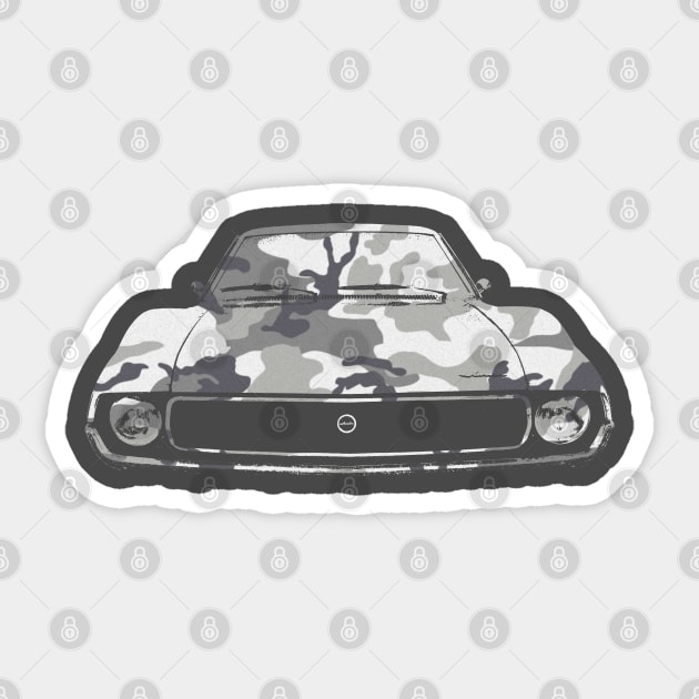 AMC Javelin 1970s American classic car urban camo Sticker by soitwouldseem